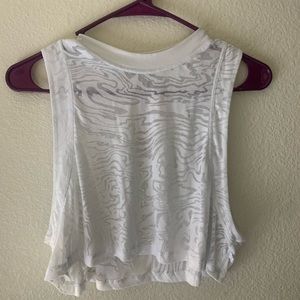 All Yours Crop Tank Top 
Veil; white